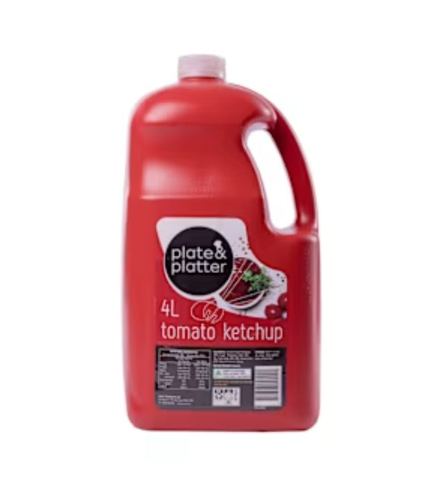 Plate & Platter Tomato
Ketchup 4ltr