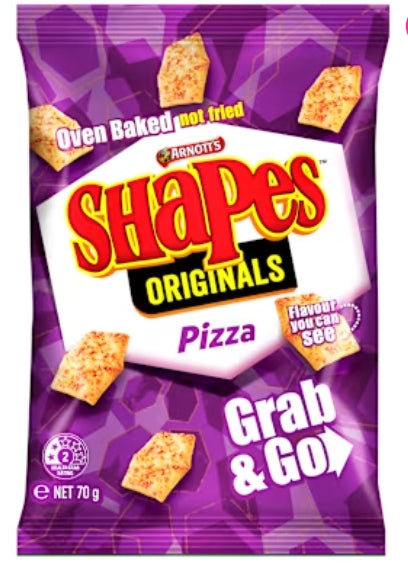 Arnott's Shapes Originals
Pizza 7og
