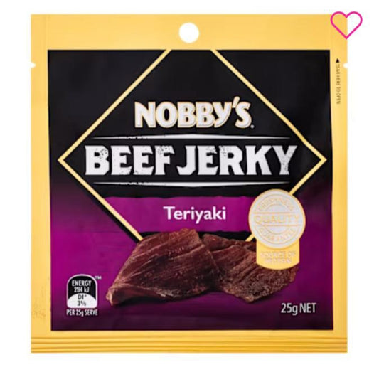 Nobby's Beef Jerky Teriyaki 25g X 48
