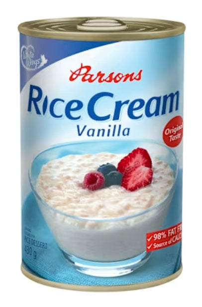 White Wings Parsons Rice
Cream Vanilla 430 G