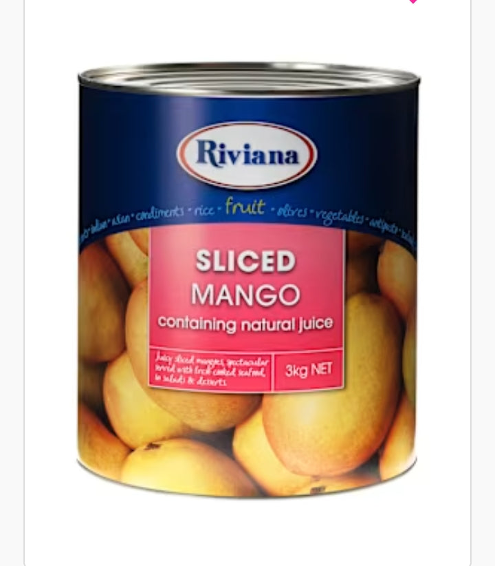 Riviana Sliced Mangoes In
Natural Juice 3kg