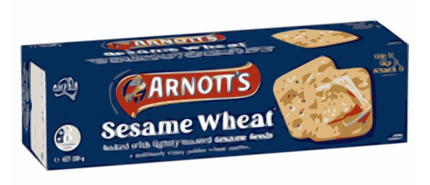 Arnott's Sesame Wheat
Crackers With Sesame Seeds
250g