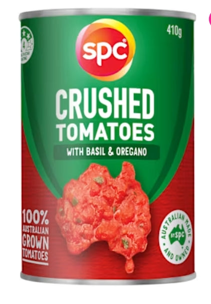 Spc Crushed Tomatoes With
Basil & Oregano 410g × 12
