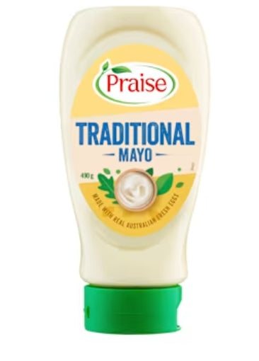 Praise Mayonnaise
Traditional 500ml X 12