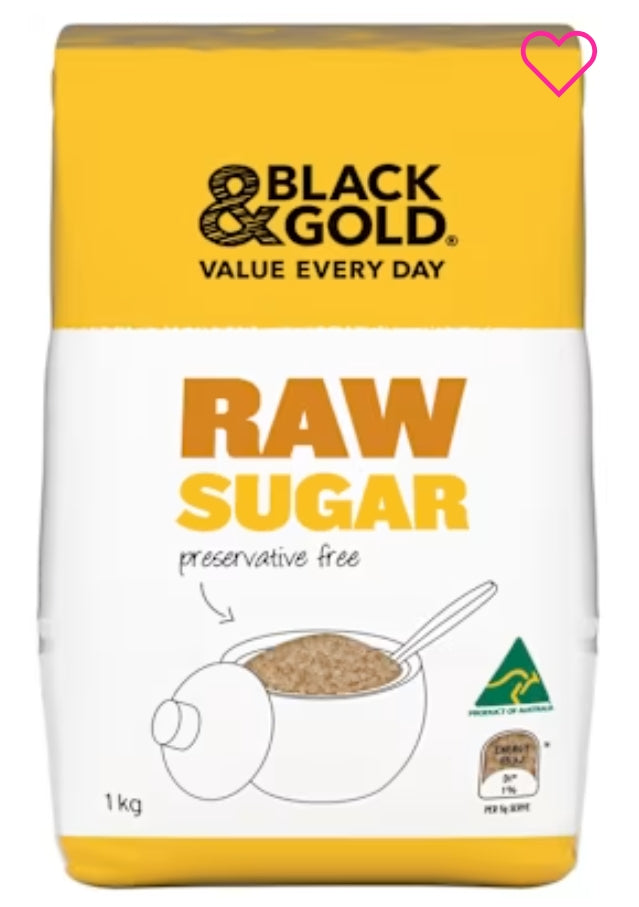 Black & Gold Raw Sugar 1kg