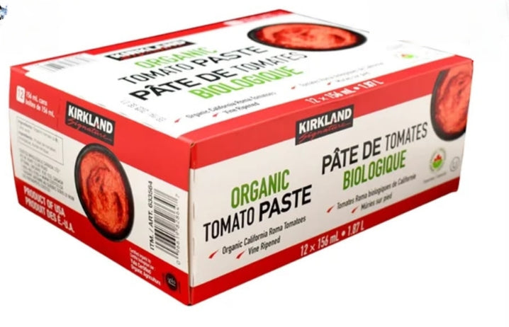 Kirkland Signature Organic Tomato
Paste 12 x170g