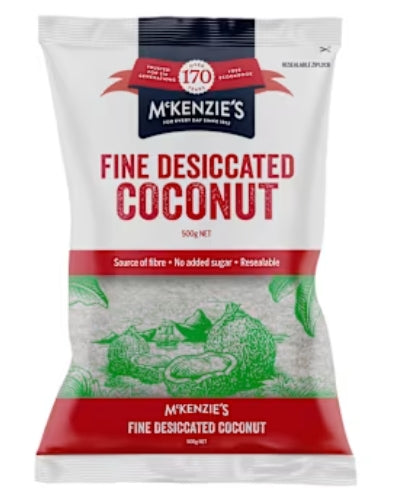 Mckenzie's Fine Desiccated
Coconut Resealable 500g X
10