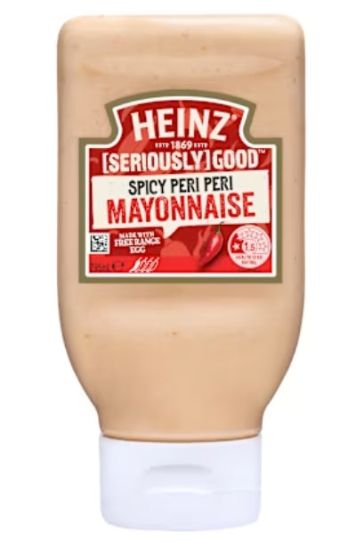 Heinz [Seriously] Good™
Spicy Peri Peri Mayonnaise
295ml × 8