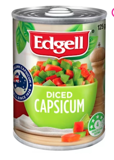 Edgell Capsicum Diced
24x125g