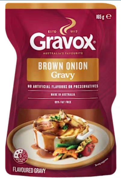 Gravox Liquid Gravy Brown
Onion 165gr X 8