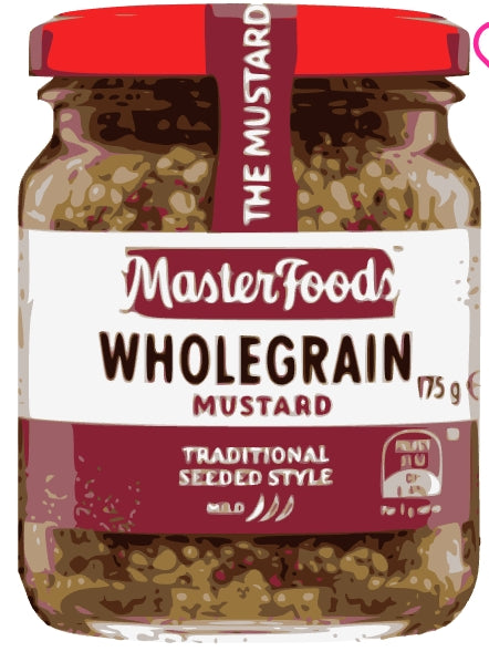 Masterfoods Mustard
Wholegrain 175gx6