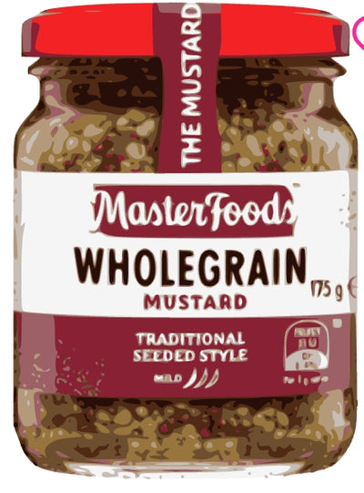 Masterfoods Mustard
Wholegrain 175g