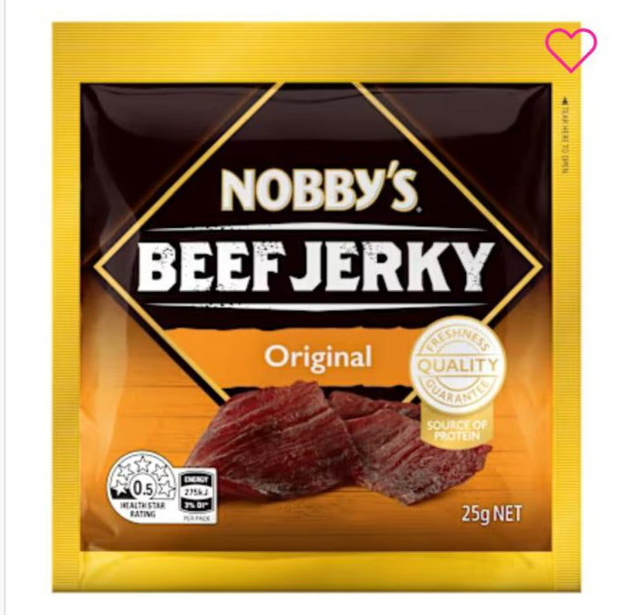 Nobby's Beef Jerky Original 25g X 48