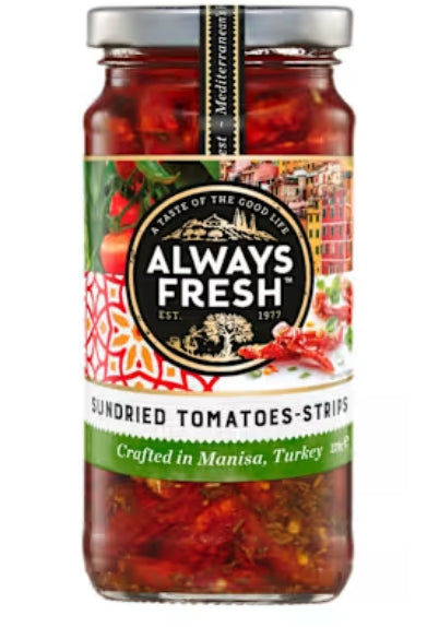 Always Fresh Sundried
Tomato Halves 220g