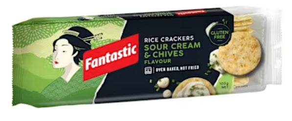 Fantastic Rice Crackers Sour
Cream & Chives 100g X 12