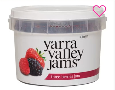 Yarra Valley Hilltop Jam
Three Berry 2.5kg