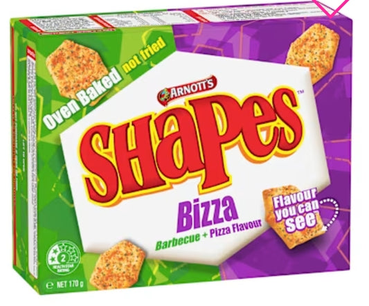 Arnotts Shapes Snacks Bizza
170g