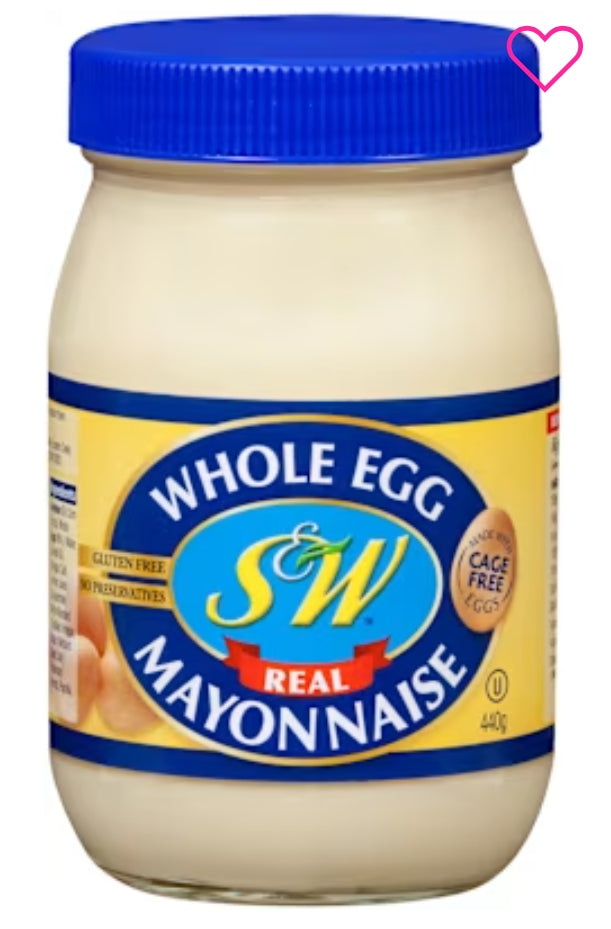 S&w Mayonnaise Whole Egg
440gm