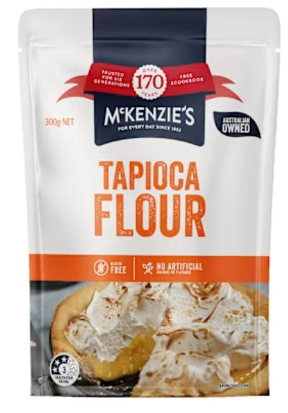 Mckenzie's Tapioca Flour
Resealable 300g