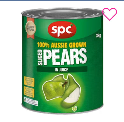 Spc Pear Sliced Nat Juice 3kg