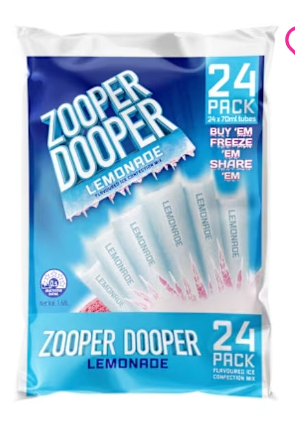 Zooper Dooper Water lce
Lemonade 1.680 Lt