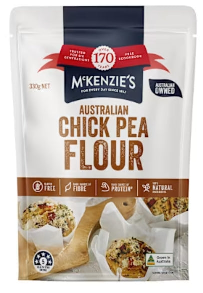 Mckenzie's Chick Pea Flour
Resealable 330g