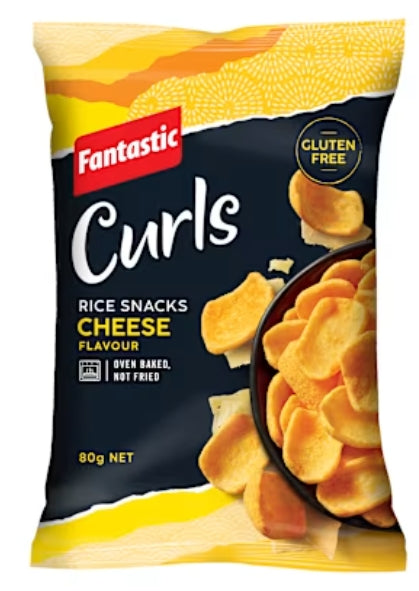Fantastic Delites Curls Rice
Snacks Cheese 80g