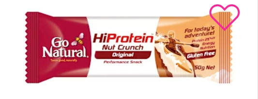 Go Natural Hiprotein Snack
Bar Nut Crunch Original 50g