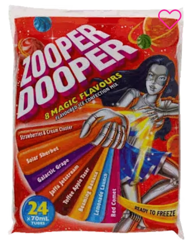 Zooper Dooper Water lce
Magic Bag 24 X 70 MI
