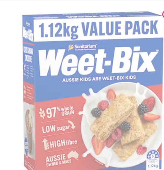 Sanitarium Weet-bix Breakfast Cereal
1.12kg