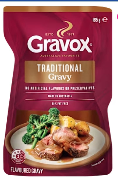 Gravox Liquid Gravy
Traditional 165gr