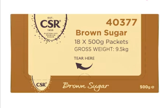 Csr Sugar Brown 500 G X 18